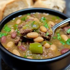 Slow Cooker Pinto Beans, Green Chile, and Beef-image