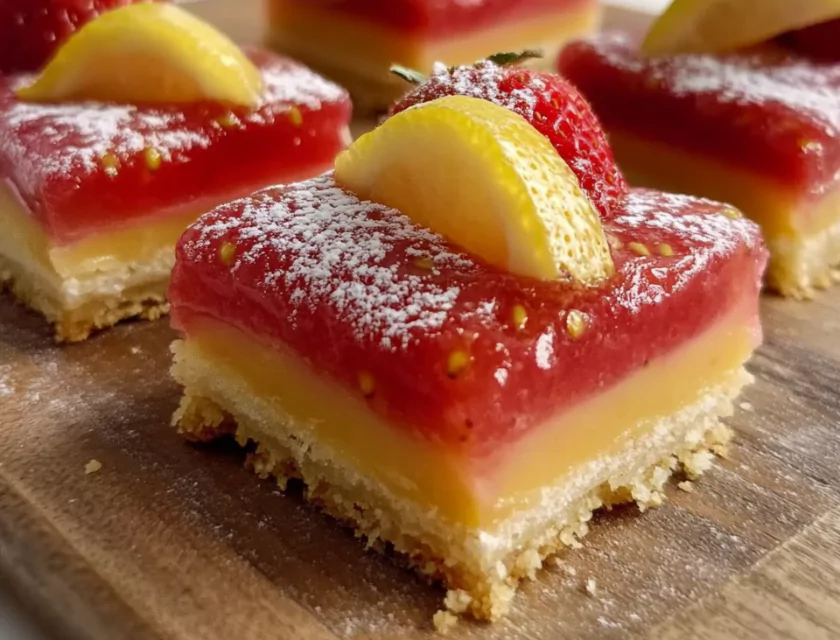 Strawberry Lemon Bar recipe