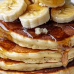 Caramelized Banana Pancake Stack