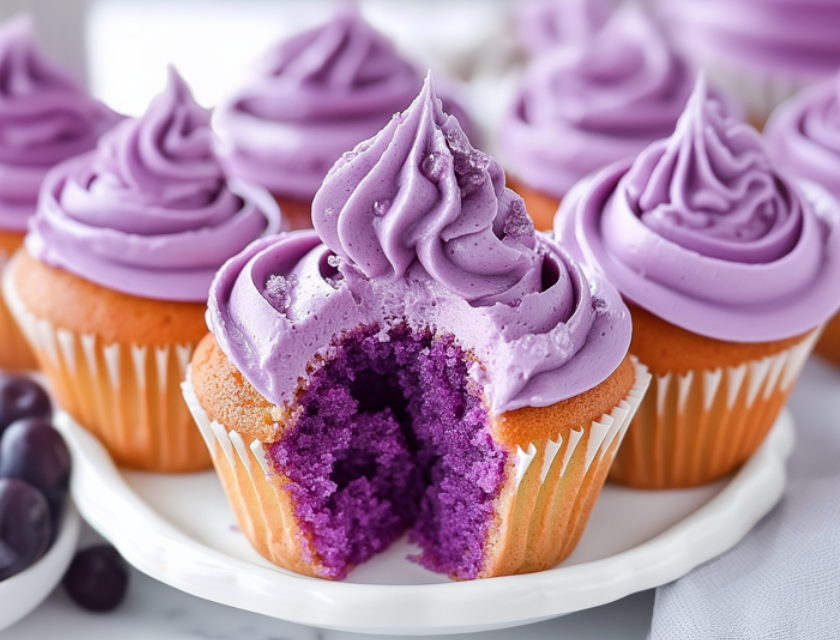 Grape Crush Cupcakes