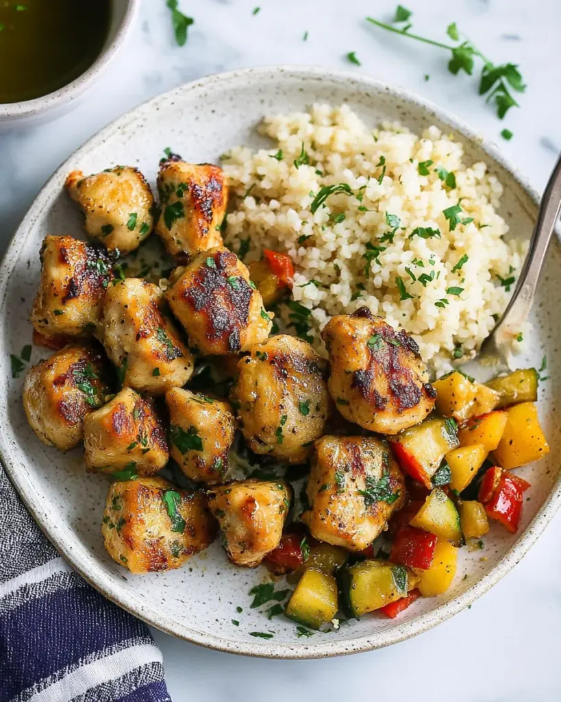 15-Minute Garlic Butter Chicken Bites