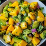 Avocado Mango Salad with a Zesty Lime Dressing