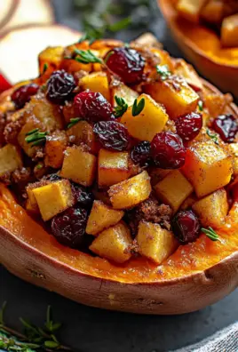 Cranberry Apple Twice-Baked Sweet Potatoes