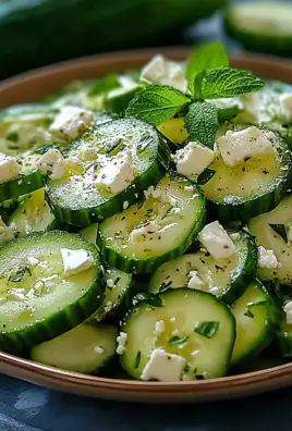 Cucumber feta salad