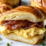 Killer Maple Mustard Croissant Breakfast Sandwiches