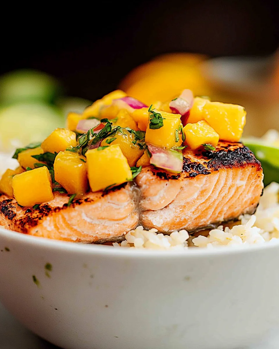 Salmon Recipe with Fresh Mango Salsa