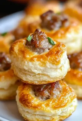 Sausage & Cream Cheese Biscuit Bites