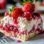 Strawberry Earthquake Cake
