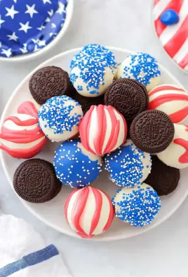 4th Of July Oreo Balls