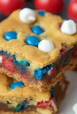 4th of July Cake-Mix Cookie Bars