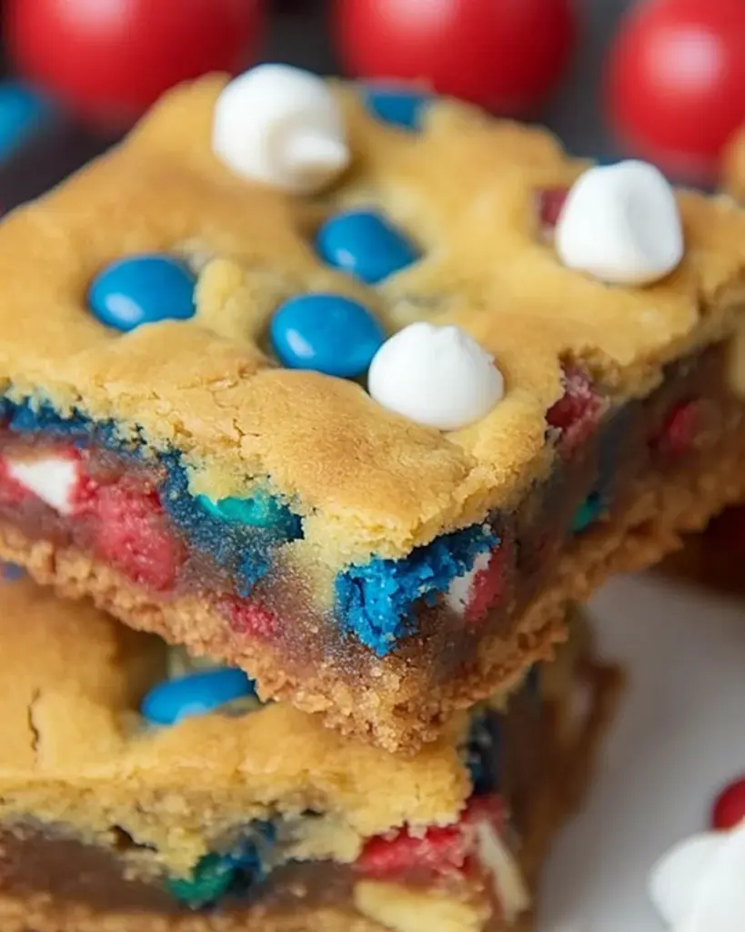 4th of July Cake-Mix Cookie Bars