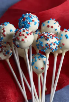 4th of July Cake pops