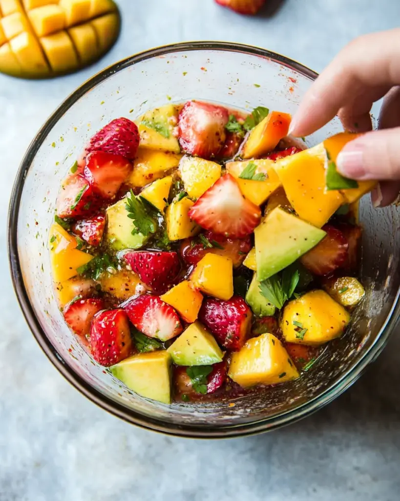 Avocado Strawberry Mango Salsa