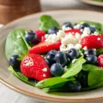 Berry, Feta and Spinach Salad