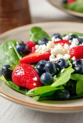 Berry, Feta and Spinach Salad