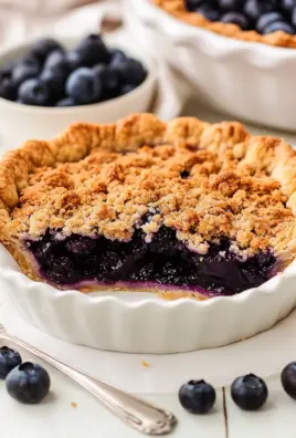 Blueberry Crumble Pie