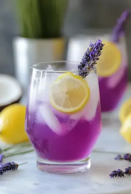 Coconut Lavender Lemonade Mocktail Recipe
