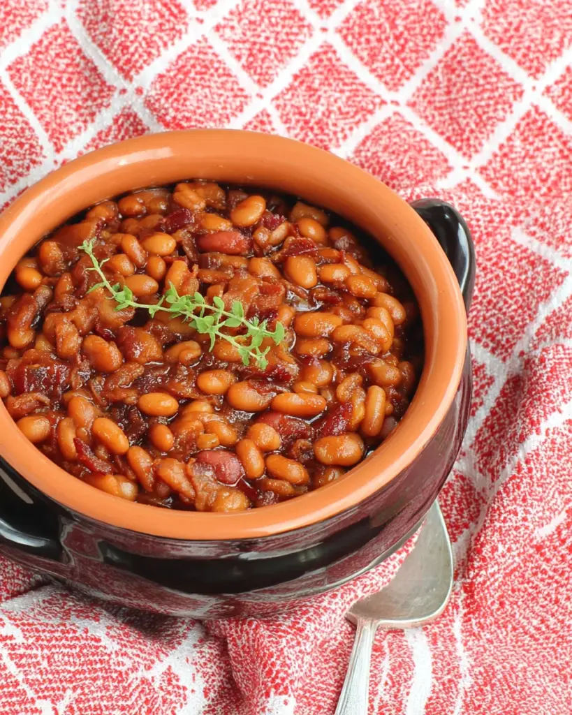 Crockpot Bacon-Bourbon Baked Beans