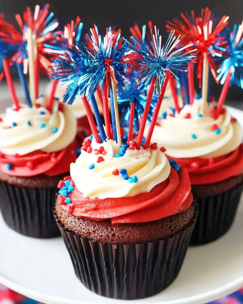 Fireworks Cupcakes