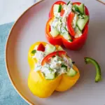 Greek Yogurt Chicken Salad Stuffed Peppers