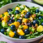 Mango Cucumber Salad with Blueberries and Avocado