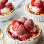 Mini Strawberry Ice Cream Pies