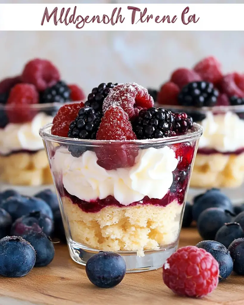 Mixed Berry Mini Trifles