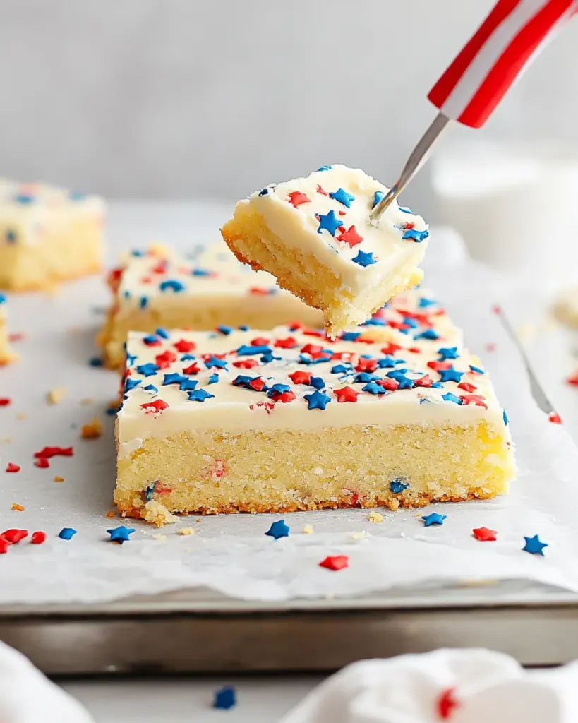 Patriotic Sugar Cookie Bars