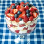 Red, White and Blue Strawberry Shortcake Trifle