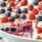 Summer Berry Jello Lasagna