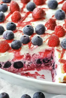 Summer Berry Jello Lasagna