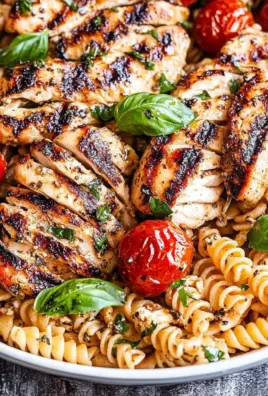 Tomato Basil Pasta with Balsamic Grilled Chicken