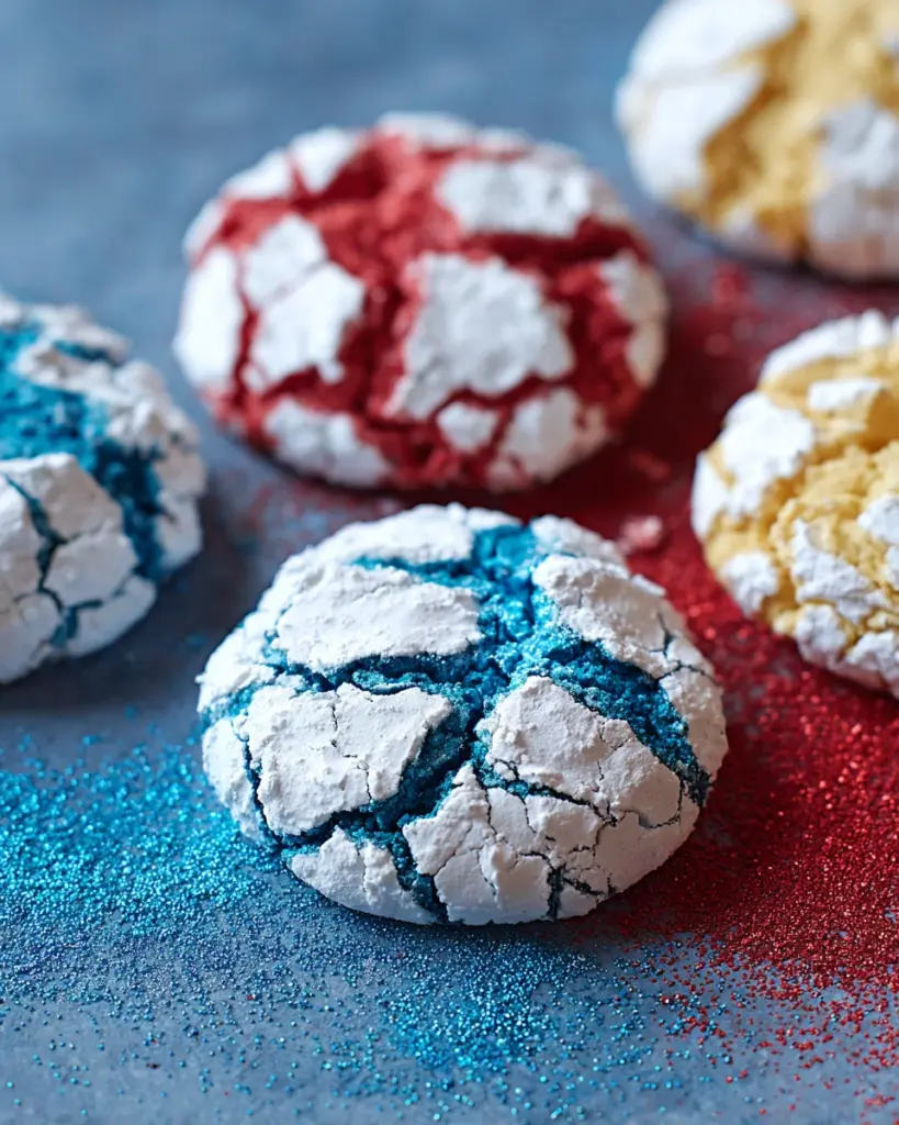 4th of July Crinkle Cookies