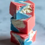 4th of July Tie Dyed Fudge