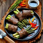 Air Fried Steak and Asparagus Bundles