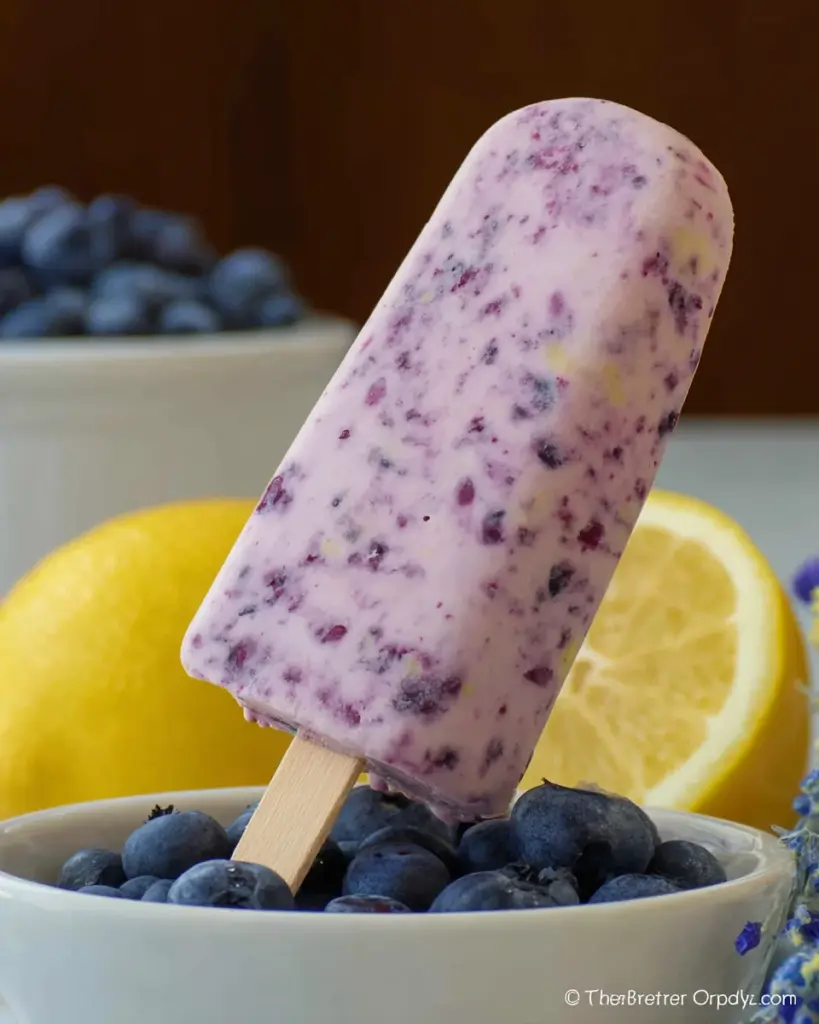Blueberry Lemon Popsicles