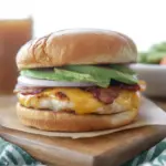 Cheddar Ranch Chicken Burgers