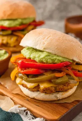 Chicken Fajita Burgers