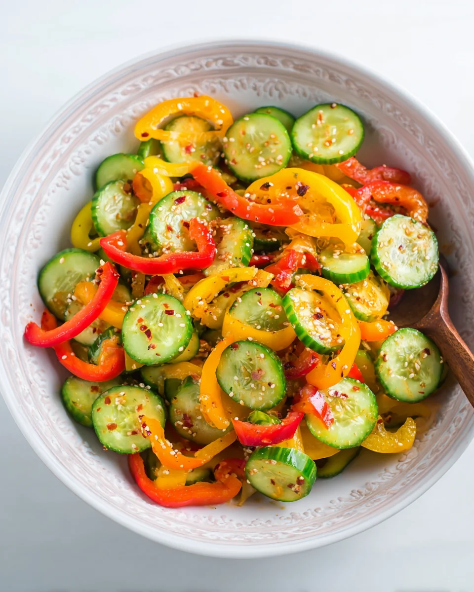Cucumber and Sweet Pepper Salad