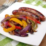 Grilled Sausage with Peppers and Onions