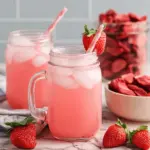 Healthy Pink Drink Strawberry Refresher