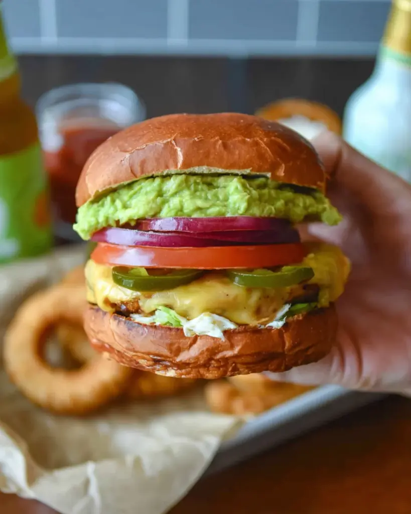 Jalapeño Pepper Jack Chicken Burger