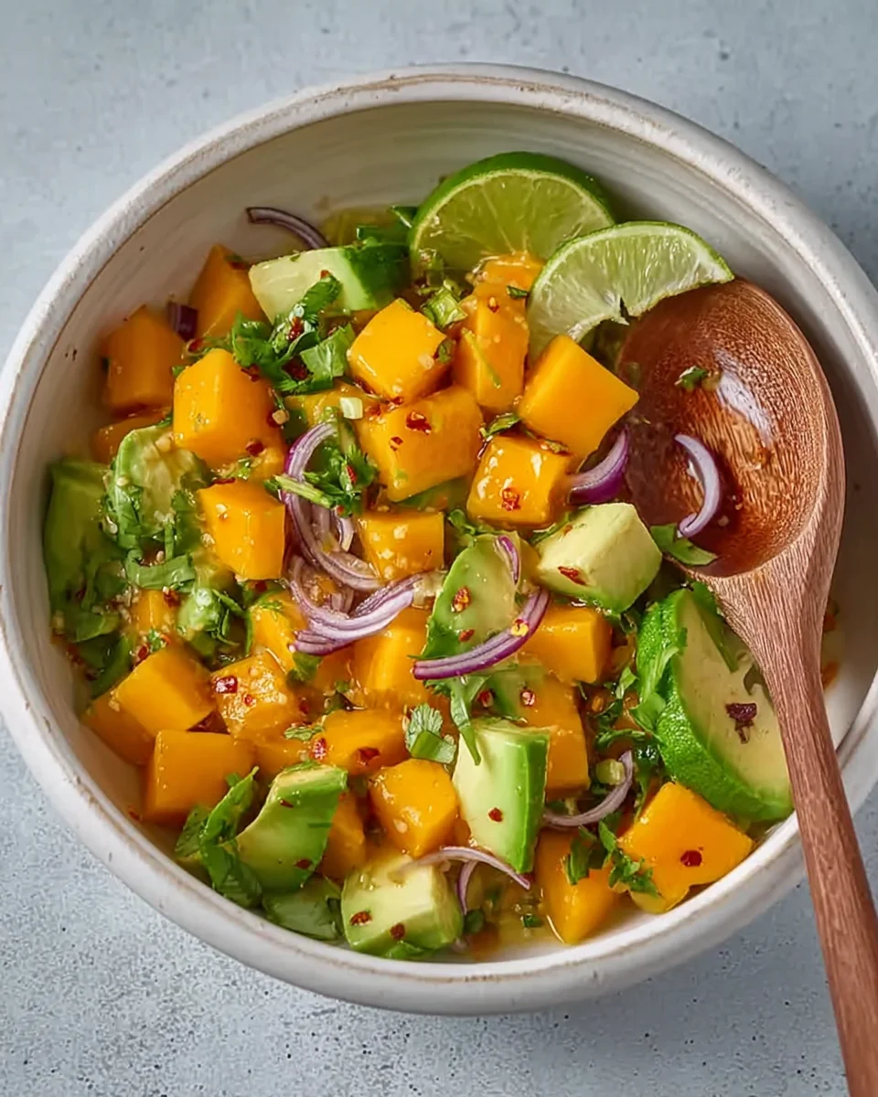 Mango Salad with Lime Dressing