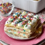 No-Bake Funfetti Cake Delight