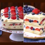 No Bake Icebox Cake with Summer Berries