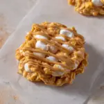 No bake peanut butter Cornflake cookies with marshmallows