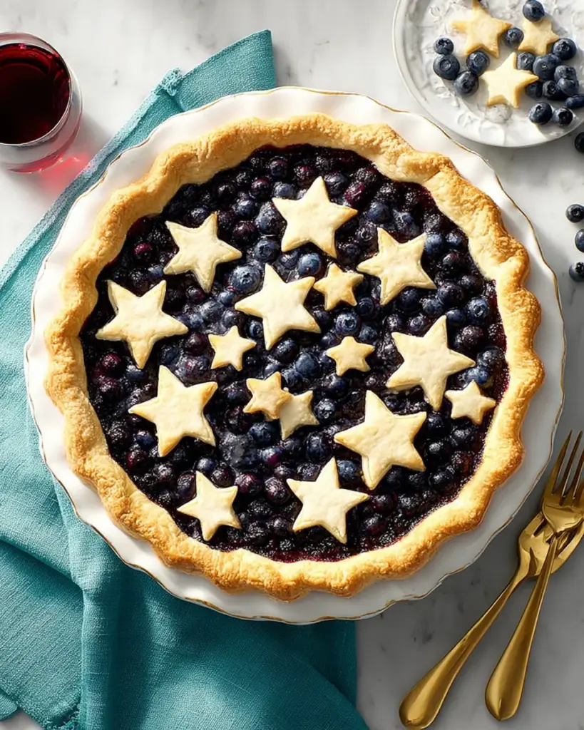 Star-Studded Blueberry Pie