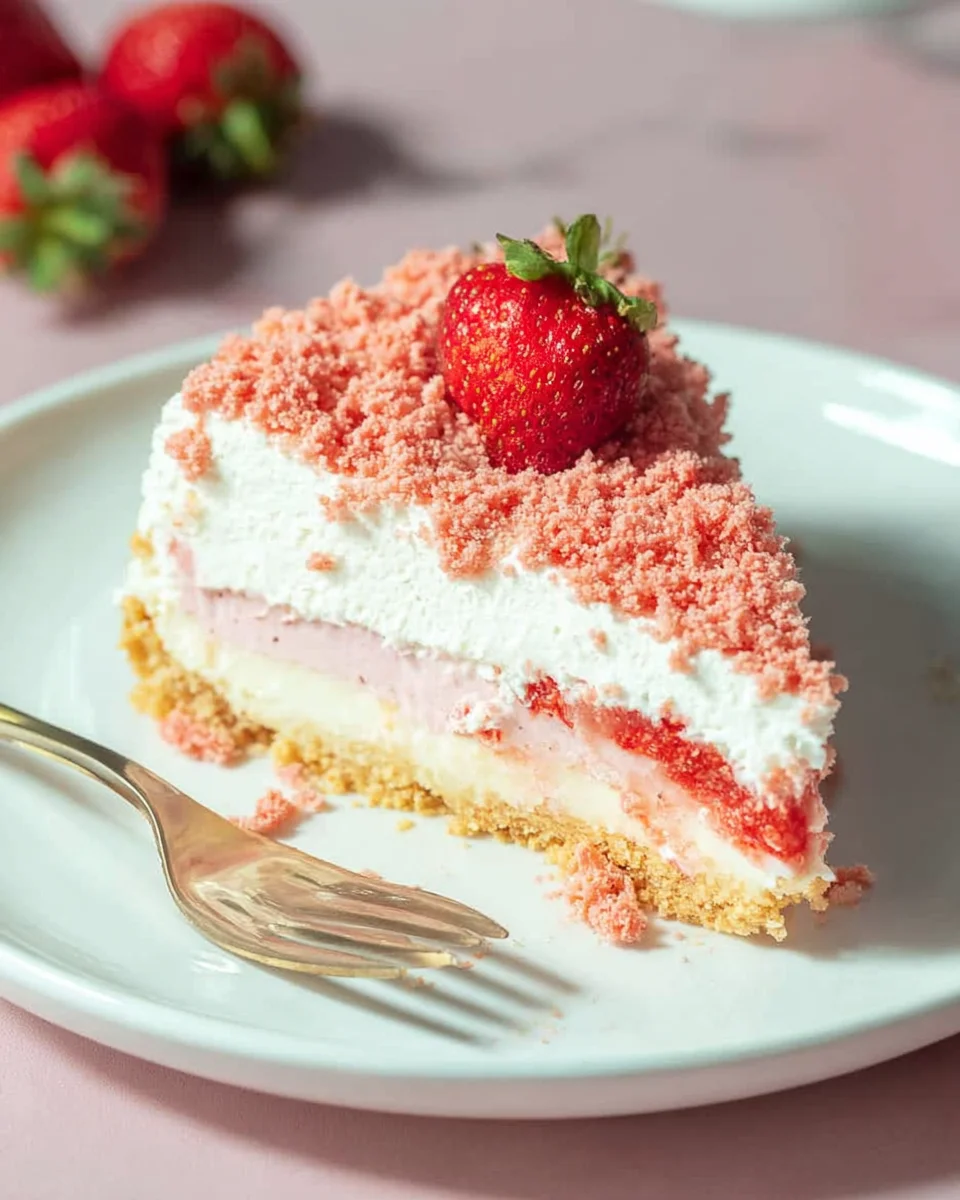 Strawberry Crunch Cheesecake Delight