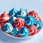 patriotic meringue cookies