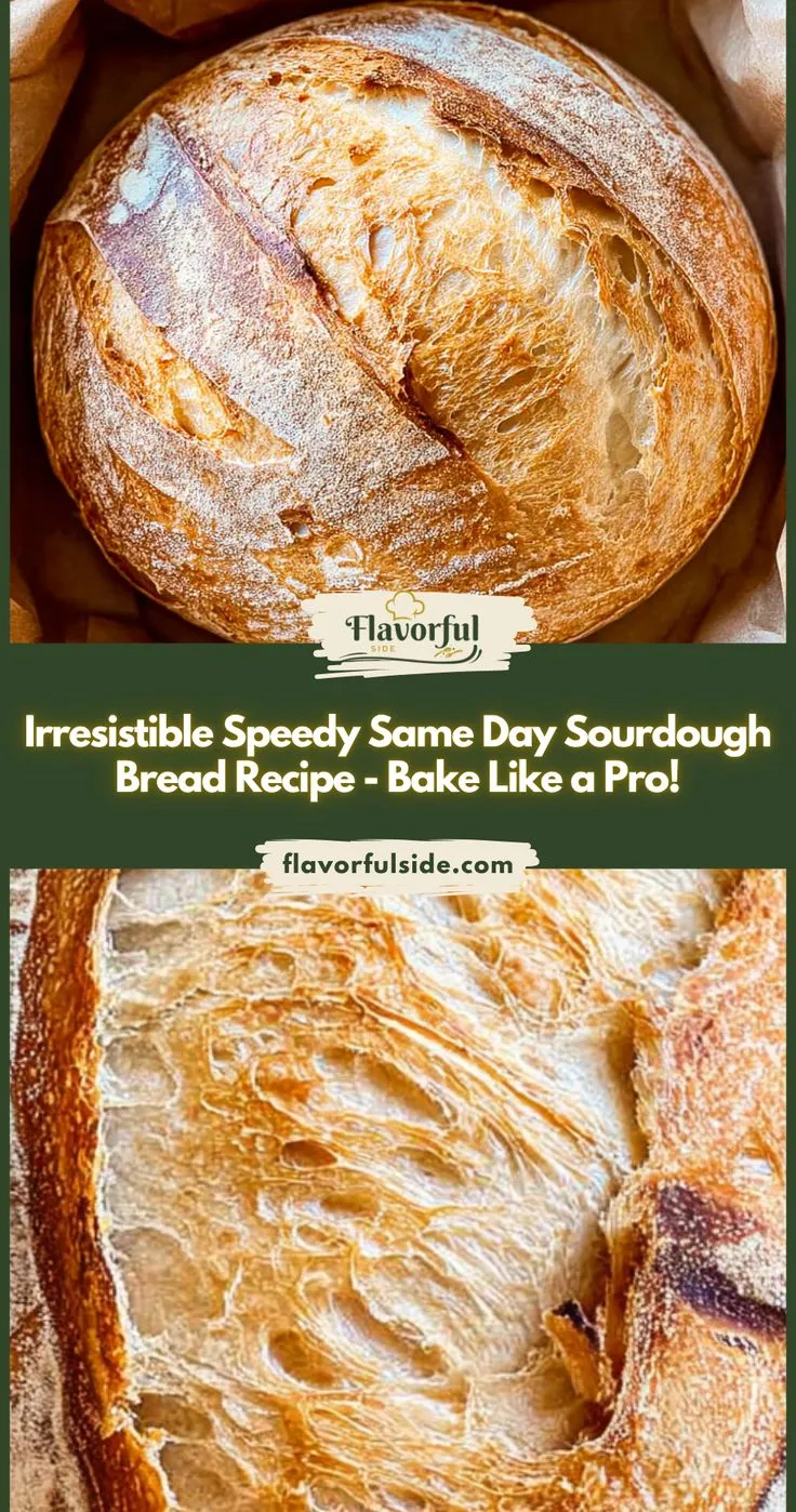 Speedy Same Day Sourdough Bread Recipe